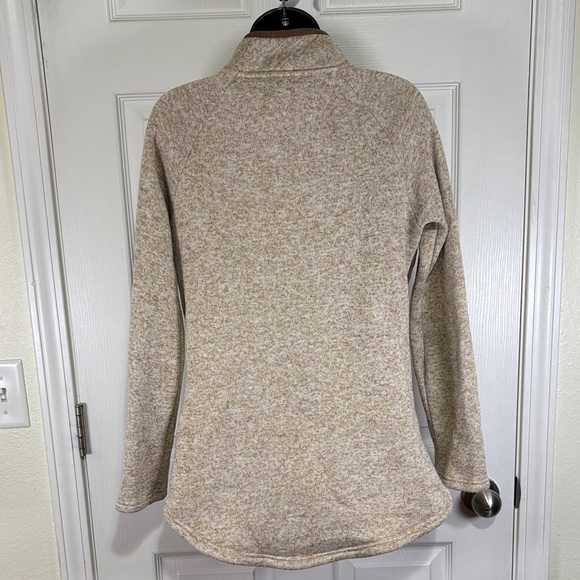 Marleylilly Sherpa Women's Pullover Lt. Brown Gold Snaps Size Medium - Picture 5 of 11